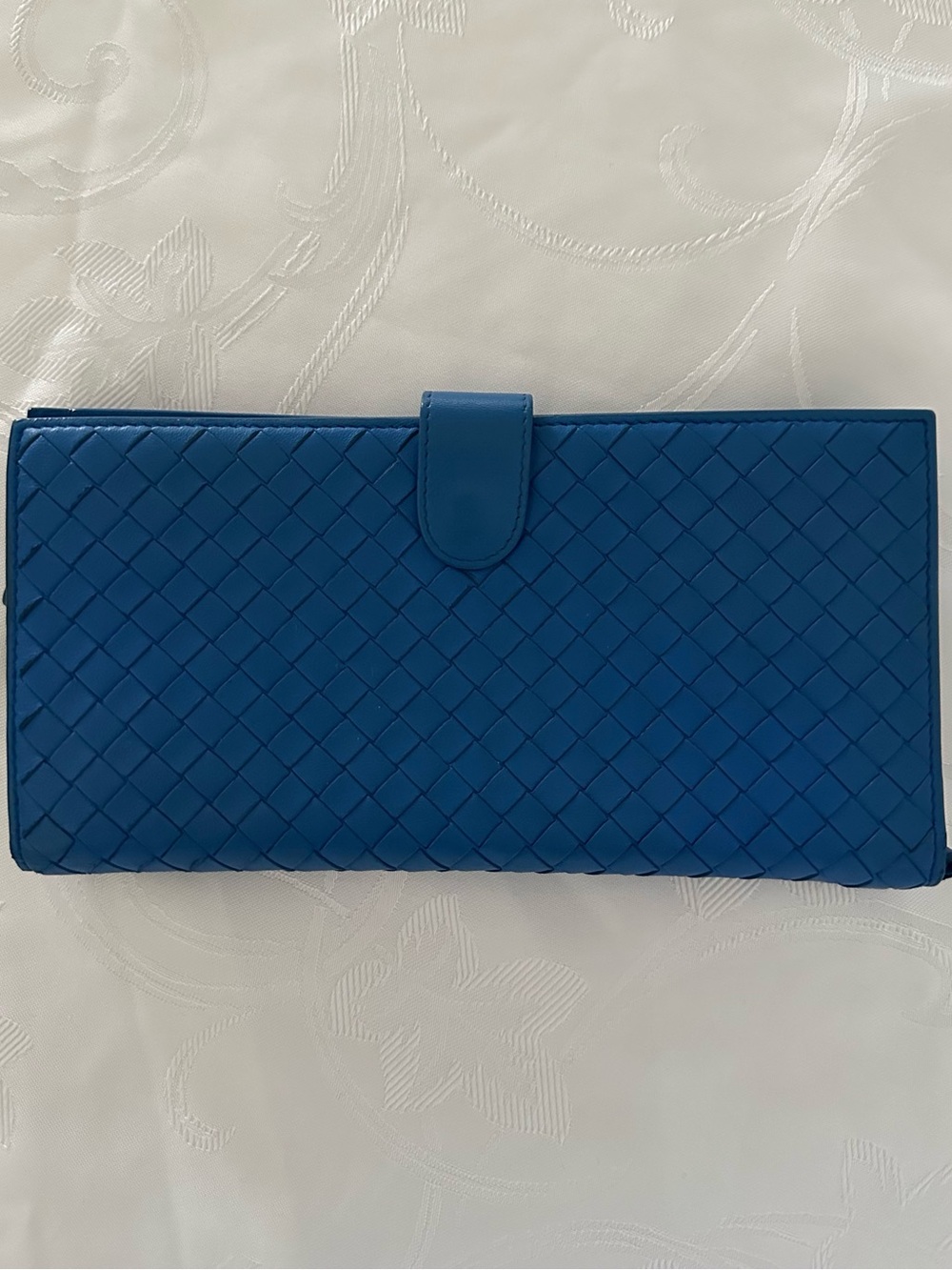 Bottega Veneta Intrecciato Royal Blue Long Wallet